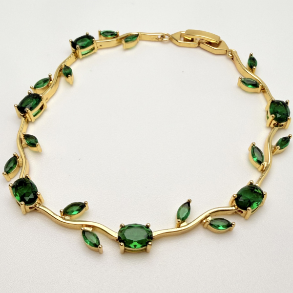 TULIP BRACELLET-EMERALD GARDEN