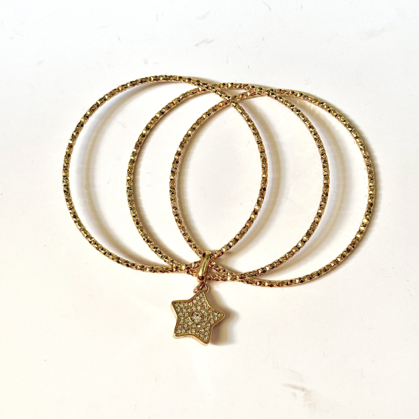 STAR CHARM TRI BANGLE