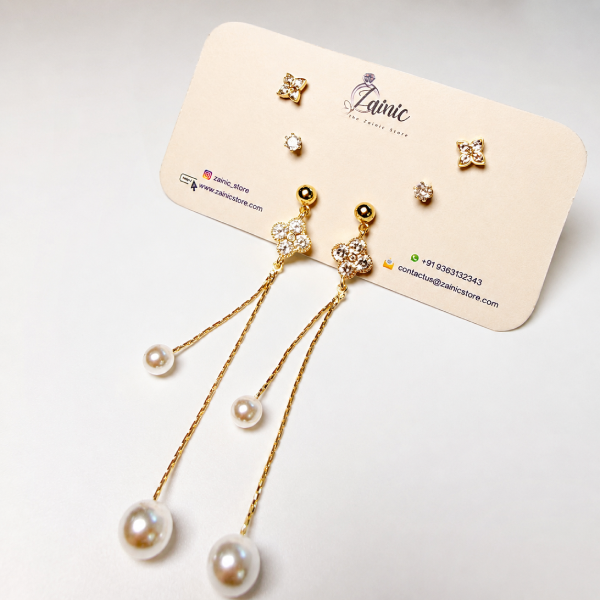 TRI CLOVER PEARL DROPS