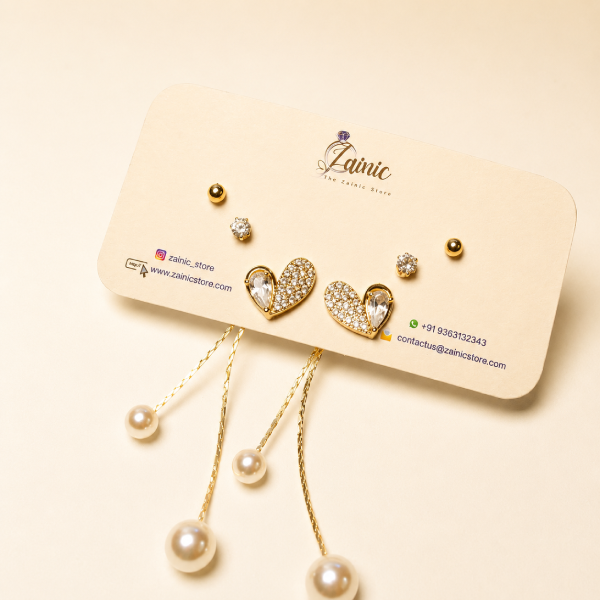 TRI HEART BLING DROP