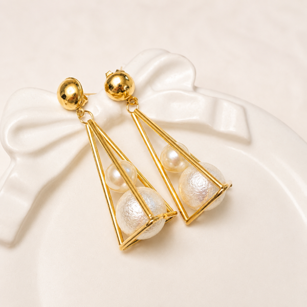 BEADED KOREAN EARRINGS