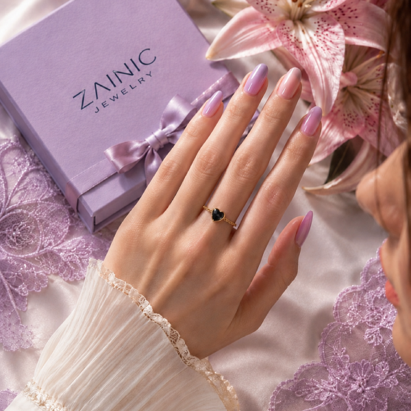 PRINCESS RING BLACK